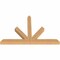 Ekena Millwork Saratoga Timber Gable Bracket, Western Red Cedar, 84"W x 56"H x 5 1/2"D x 5 1/2"F, 16/12 Pitch GBW084X56X0606SAR00SWR - alternate 2